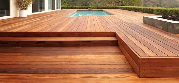 Redwood decking