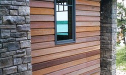 Cedar prairie style log siding