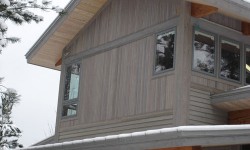Cedar tongue and groove wood siding