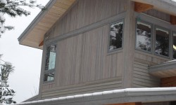 Cedar tongue and groove wood siding