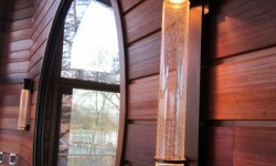 Cedar channel wood siding