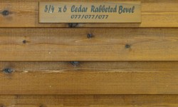 Cedar bevel wood siding