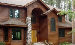 Cedar bevel wood siding