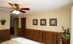 Walnut tongue and groove paneling-Arts & Crafts, Mission collection