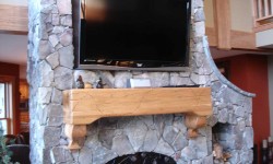 Wood mantles