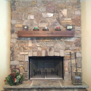 Wood mantles