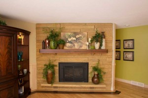 Wood mantles