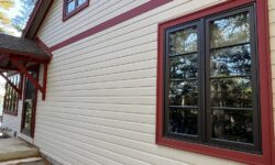 Englemann Spruce Drop Siding - Pussy Willow color