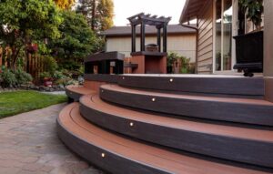 TimberTech Vintage Cypress with Hickory accent